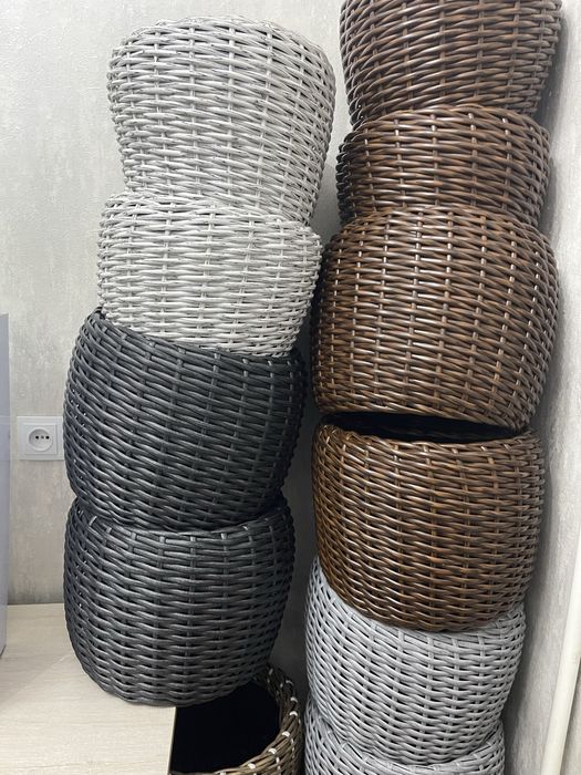 Плетеные корзины ручной работы из ротанги !