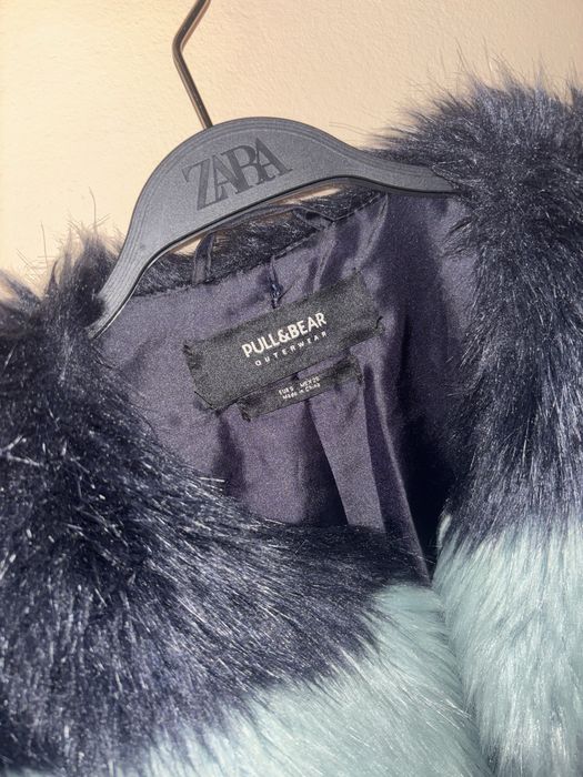 Pull and bear синьо палто