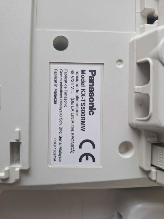 Panasonic KX-TS500RMW Corded Landline Telephone – White