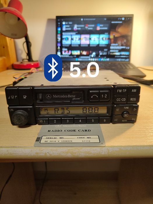 Becker BE2210 Bluetooth 5.0 radio retro pentru Mercedes Benz w124/w201/w202