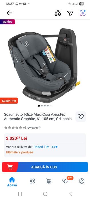 Maxi cosi assix fix scaun auto 360