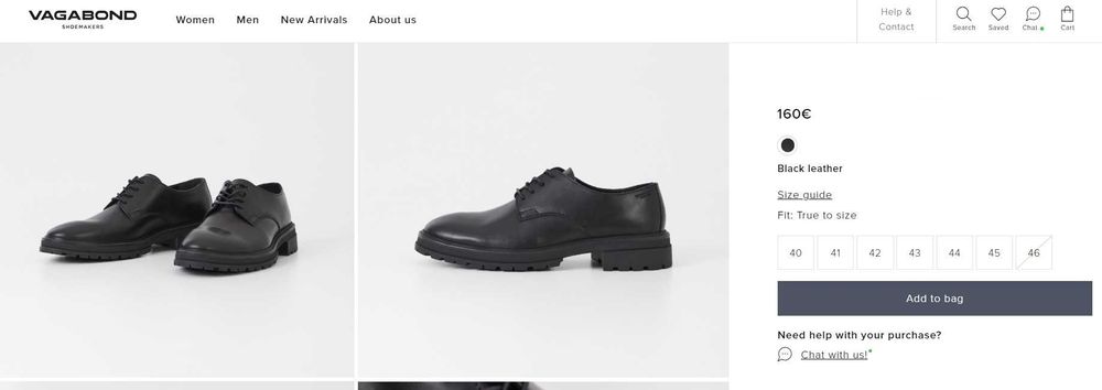 Промо! Vagabond - нови зимни луксозни мъжки обувки от Швеция, №46