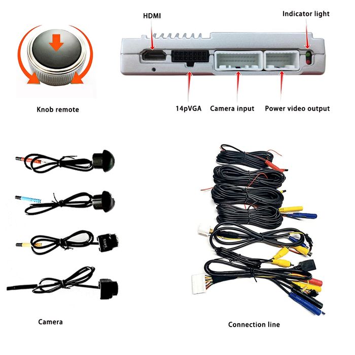 Универсальный камера 360 ° 1080p 3D для авто