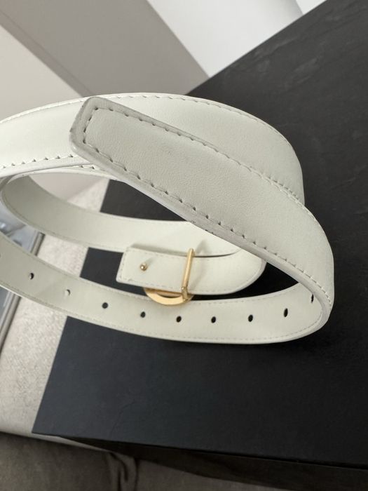 Нов колан tommy hilfiger, бял и кафяв