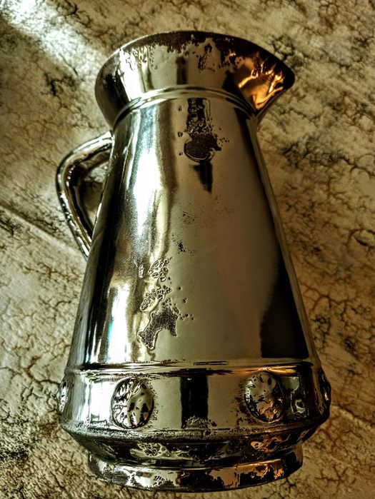 Старинна луксозна кана от френска керамика