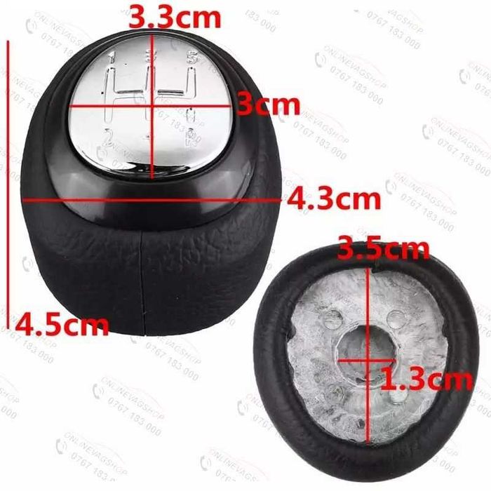Nuca piele cu manson schimbator Saab 9-3 cu 5 sau 6 viteze