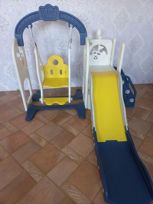 Продам горку+ качеля детскую