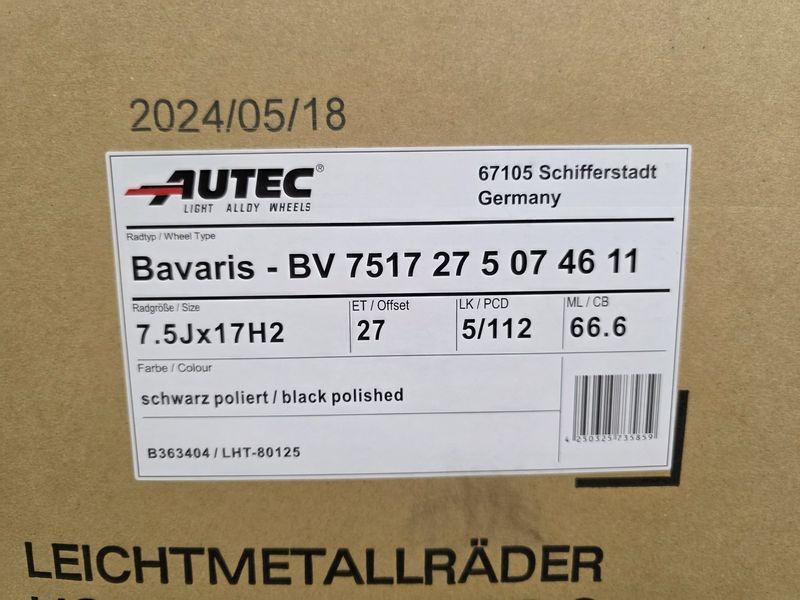 17цола 5х112 Vw Audi Mercedes Skoda Seat 5x112