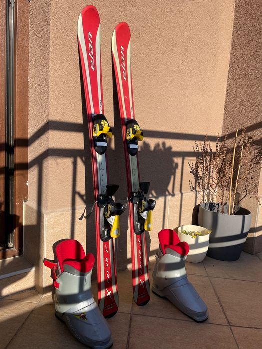 Детски ски Elan и ски обувки Nordica