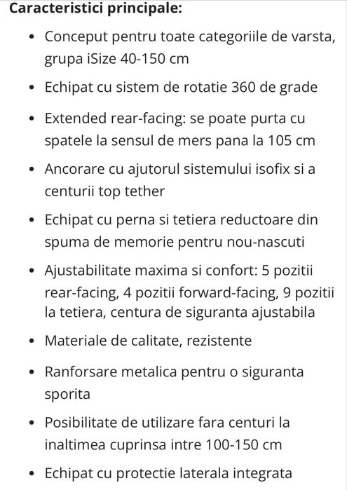 Scaun auto Coccolle Mydo