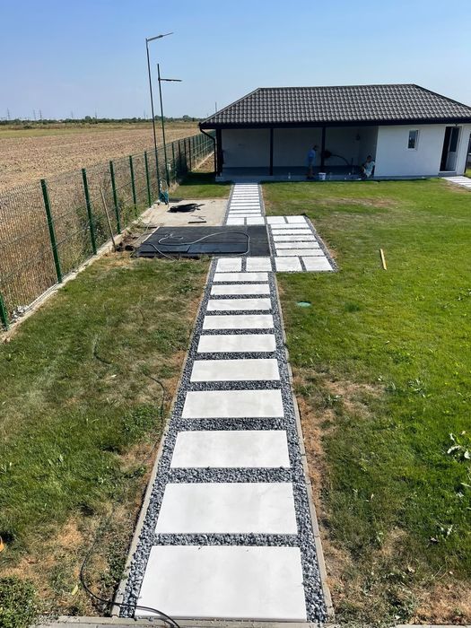 Capace gard,palari ,intervale ,coame gard ,dale beton armat ,pasi japonezi, prefabricate