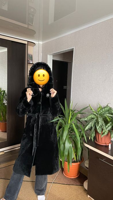 Шуба мутон длинная 44