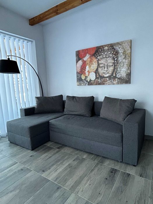 Vand canapea extensibila cu lada de depozitare