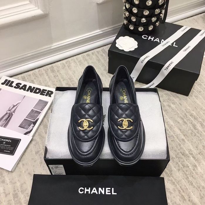 Pantofi loafer Chanel, negru, tip Premium