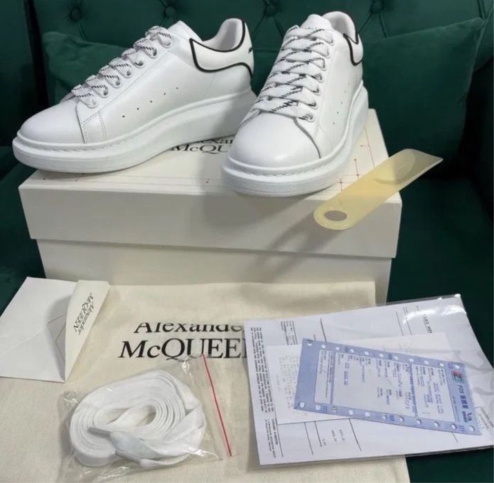 Adidasi Alexander McQueen piele naturala