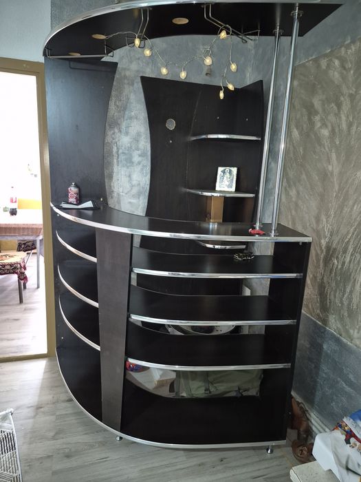 vand bar negru usor de depozitat