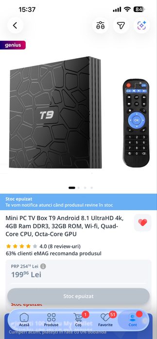 Mini Pc TV Box  T9 Android 8.1 Ultra4K
