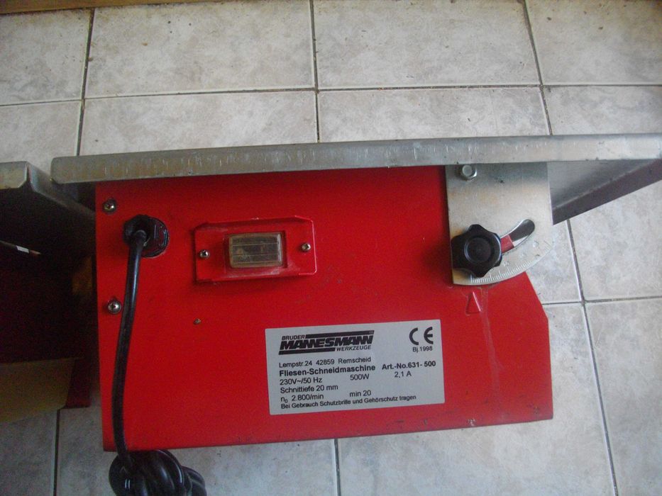 500W Немска Ел. Машина Мокро Сухо Рязане Плочки Плочи  Mannesmann