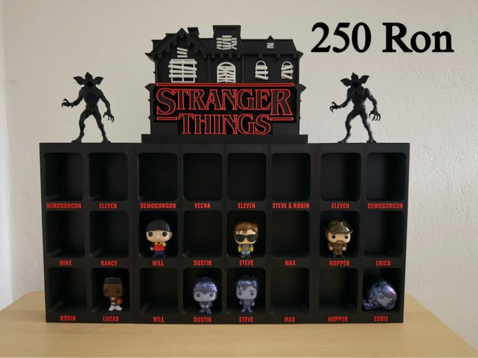 Box / Suport pentru figurine Kinder Joy – Stranger Things (print 3D)