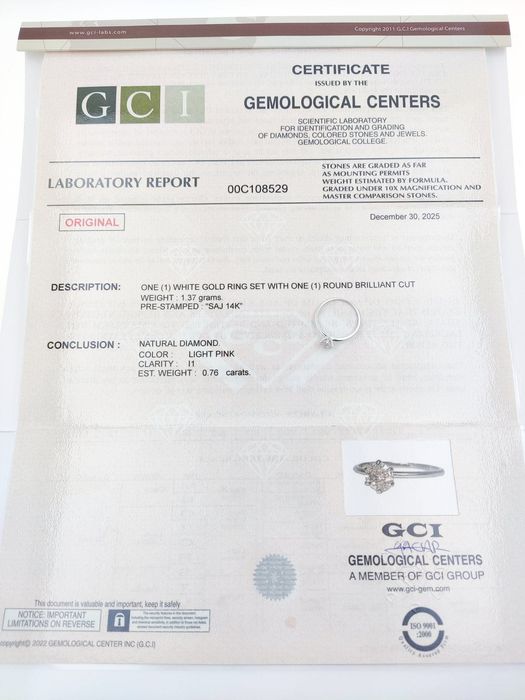 Inel cu Diamant natural