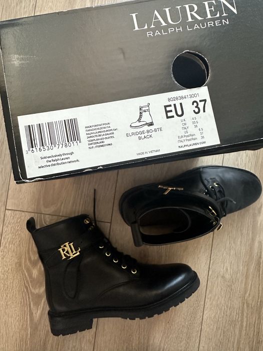 Кожени боти Ralph Lauren