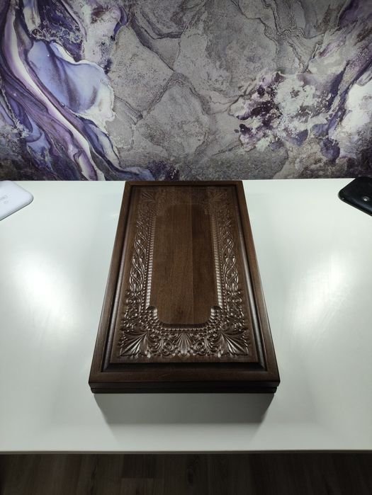 Нарды из массива бука 60см. Ручная работа