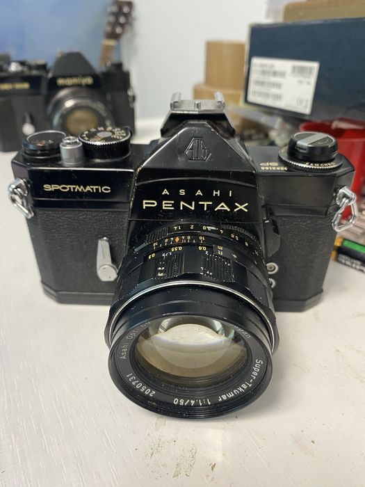 Lot 4 Camere Foto Pentax-Olympus-Mamiya