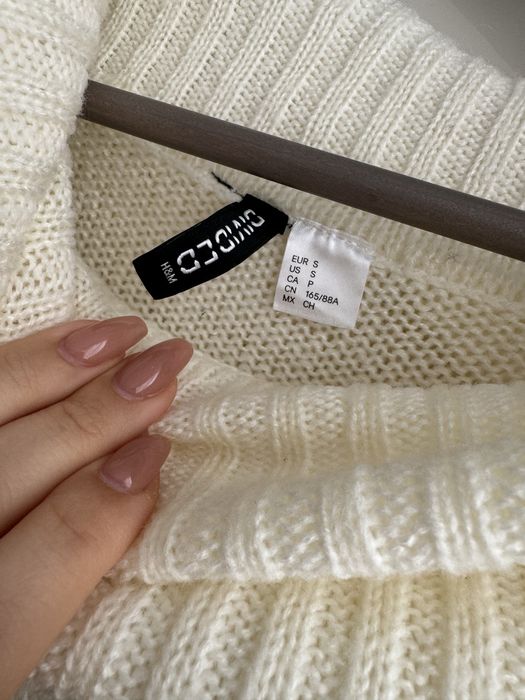 Плетено пончо с поло яка