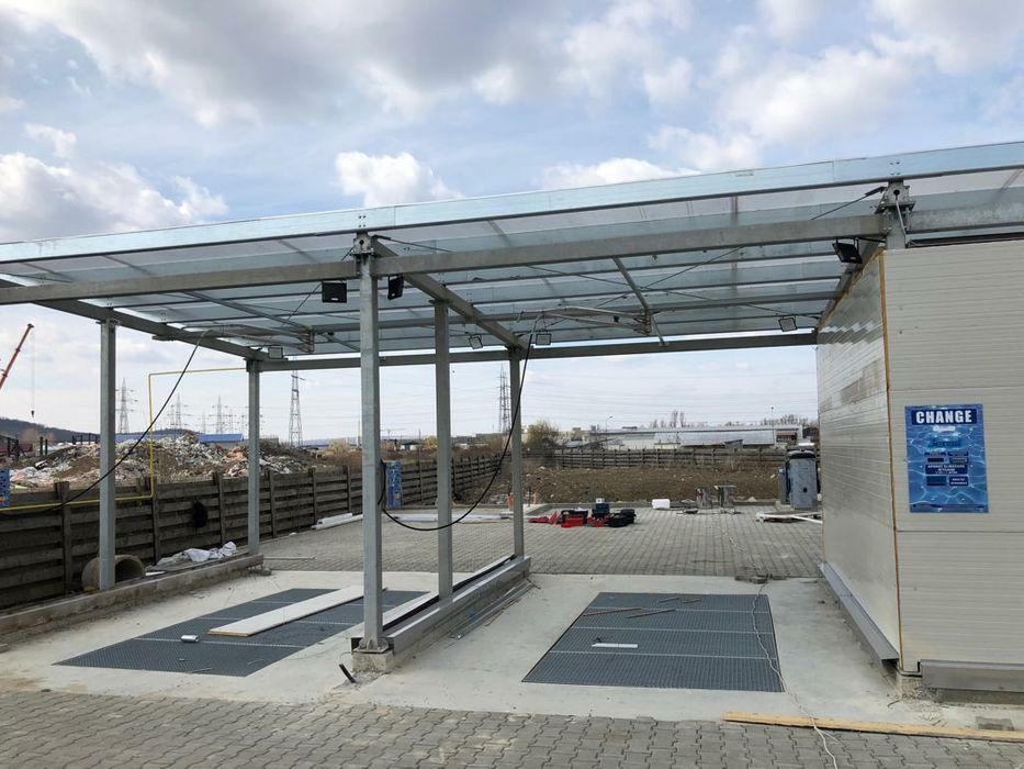 Vând structuri metalice cu dimensiunile 5 cu 20 pentru spălătorii