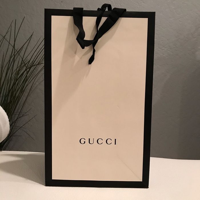 Punga alba mare Gucci oringiala noua