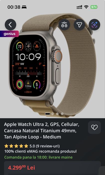 Apple Watch Ultra 2 GPS  Celullar 49mm