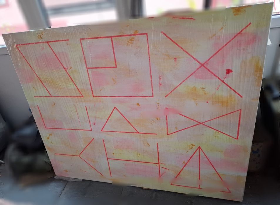 Diptic XXL Original, Pictat & Semnat - Lucian Marin, 2016 - 147x116 cm