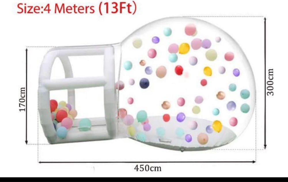 Аренда батут. Bubble house+батут