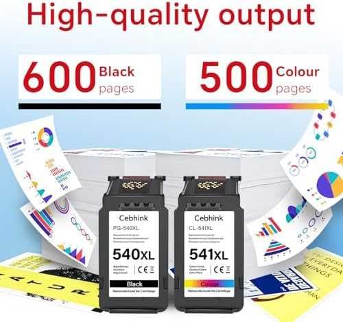 Нов Комплект мастилници Canon PG-540XL CL-541XL черна цветна за Pixma TS5151 MG3600 тонер касета принтер