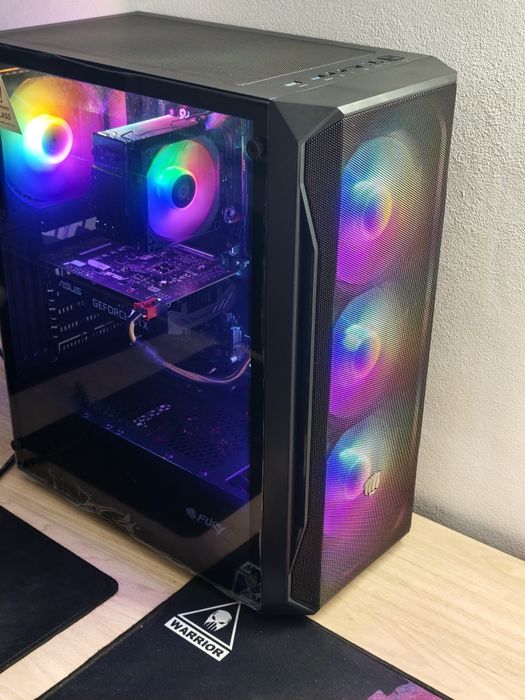 Calculator Gaming PC RGB AM4 B550 Ryzen 5 5500, 500GB Nvme 16GB DDR4 Nvidia GTX 1660 6GB