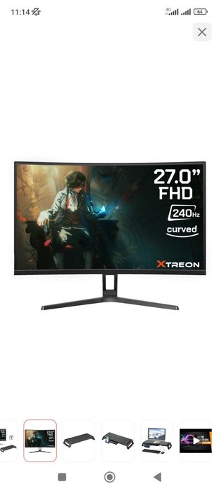 ПК, монитор, клавиатура, мышка, кресло игровое наушники всё новое