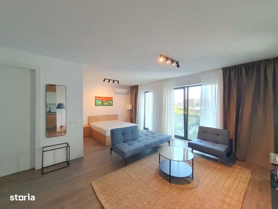 Studio lux Cloud 9 Pipera | 48 mp, mobilat complet + parcare subterana — fotografia 1