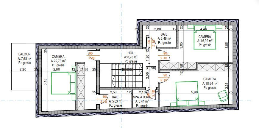 Casa de vanzare, 280.89 mp, 620 mp teren, zona Grigorescu