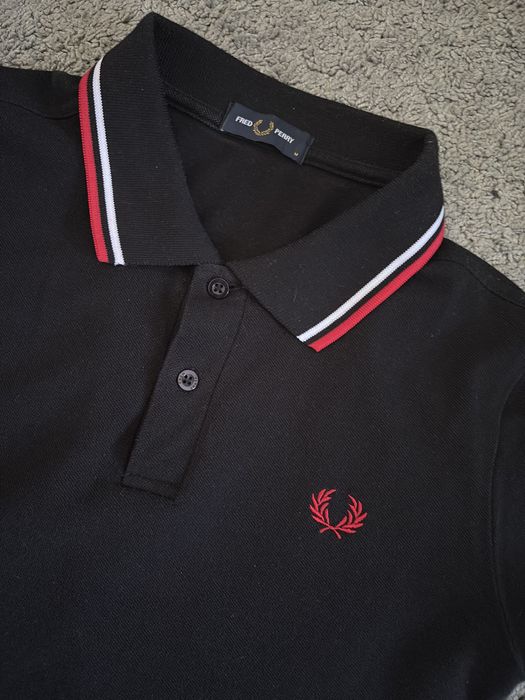 Fred Perry тениска с яка оригинална