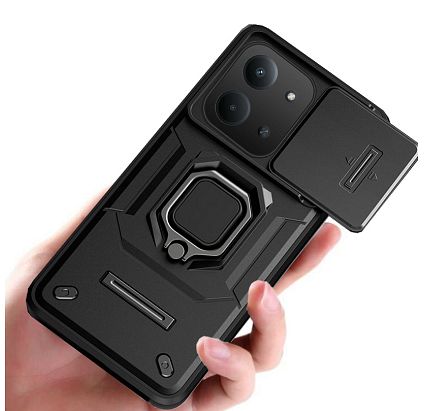 Удароустойчив кейс ringcase с капак за xiaomi poco c85 4g