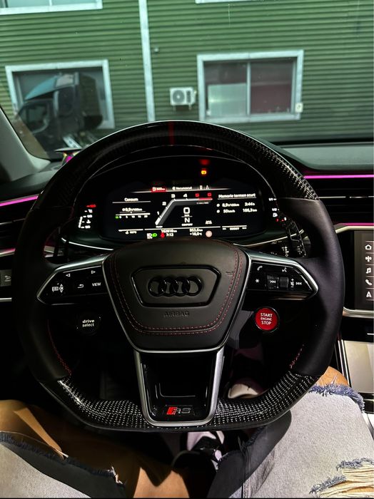 Volan Audi Carbon Custom - LED - Drive Select - Incalzire