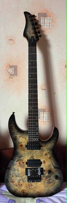 Schecter C-6 Pro FR Charcoal Burl