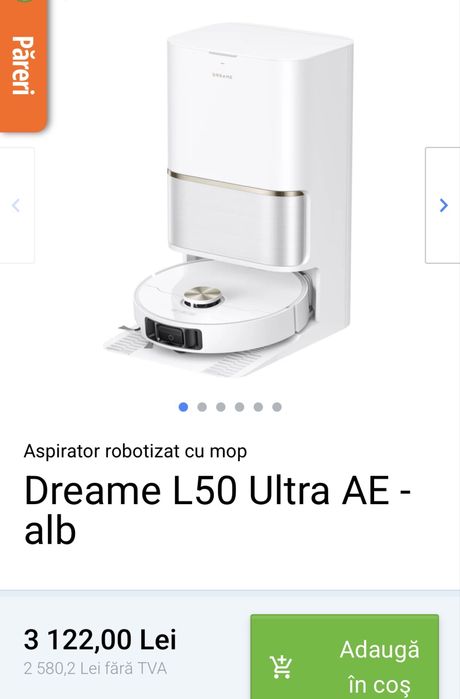 Robot dreame l50 ultra AE white nou sigilat