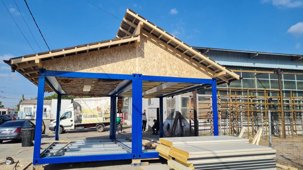 Case pe structura metalica