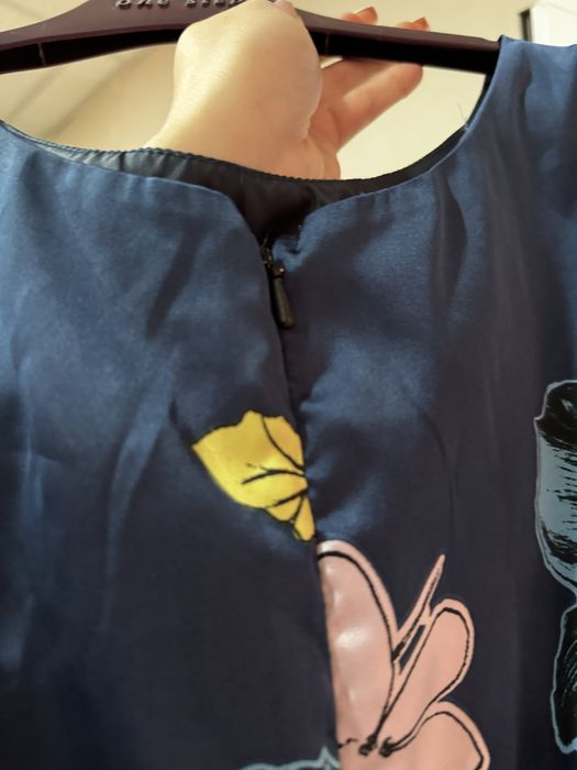 Дамска тъмносиня рокля