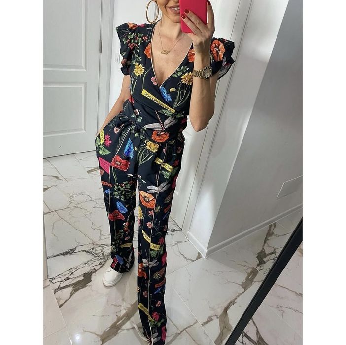 Дамски сет / комплект - панталон и блузка