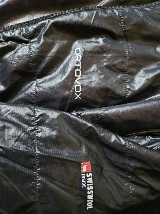Men's Ortovox Black Reversible Thermo Jacket XL merino