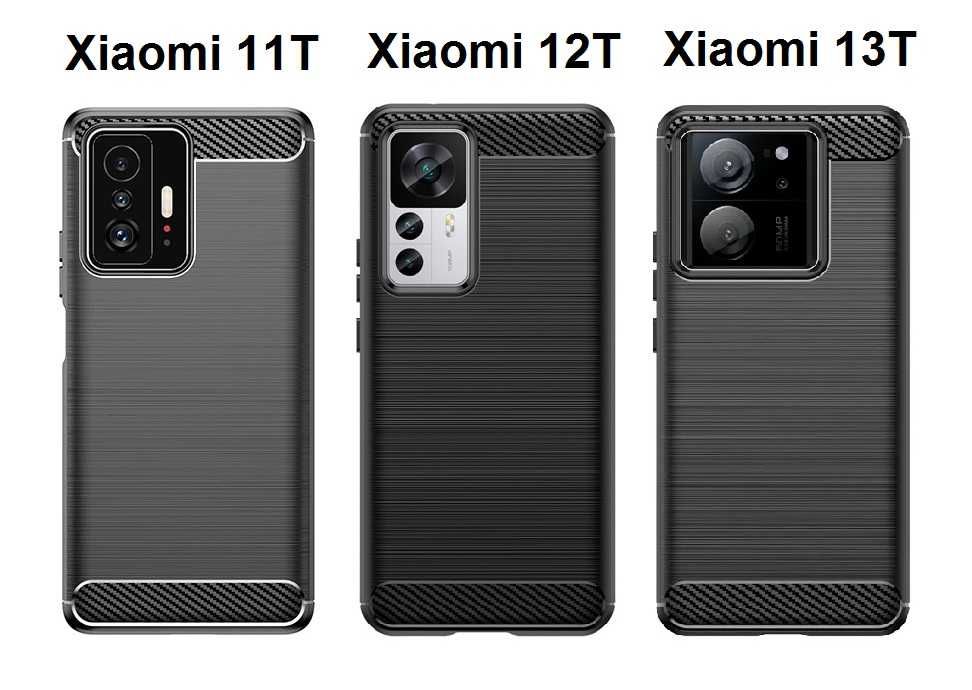 Xiaomi 13T / 12T / 11T Pro - Удароустойчив Кейс Гръб CARBON