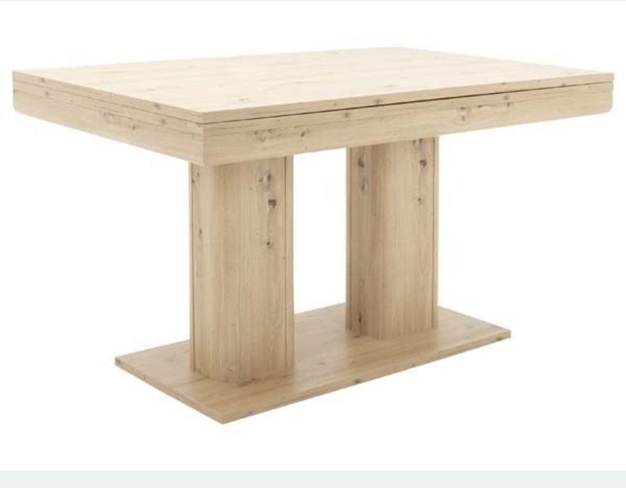 Разтегателна трапезна маса от дъб 140/90/79,5 СМ