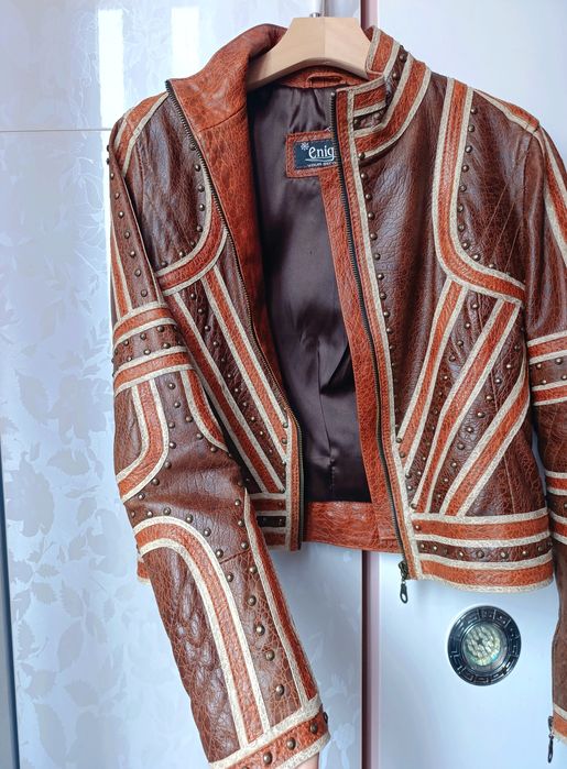 Уникално кожено яке от телешка кожа